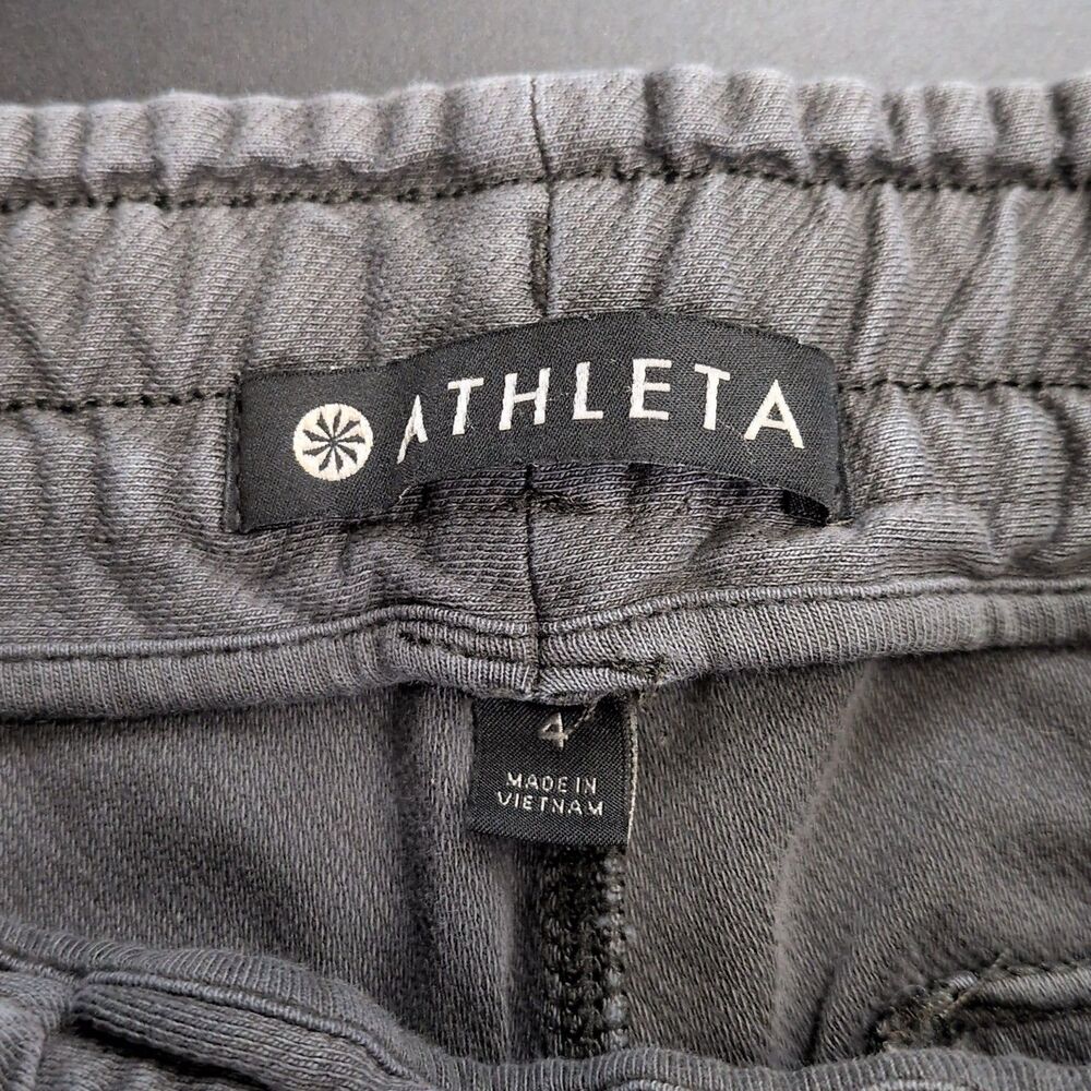 Athleta Terry Sweatshorts Faded Gray Size 4 Women's W/ Pockets - Picture 7 of 10